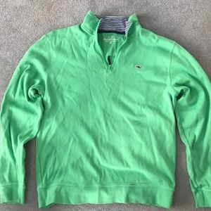 Vineyard Vines M Green Pullover 100% Pima Cotton